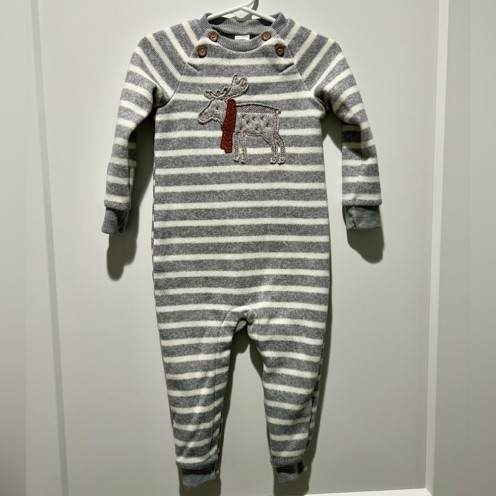 Just One You sweater one piece suit moose